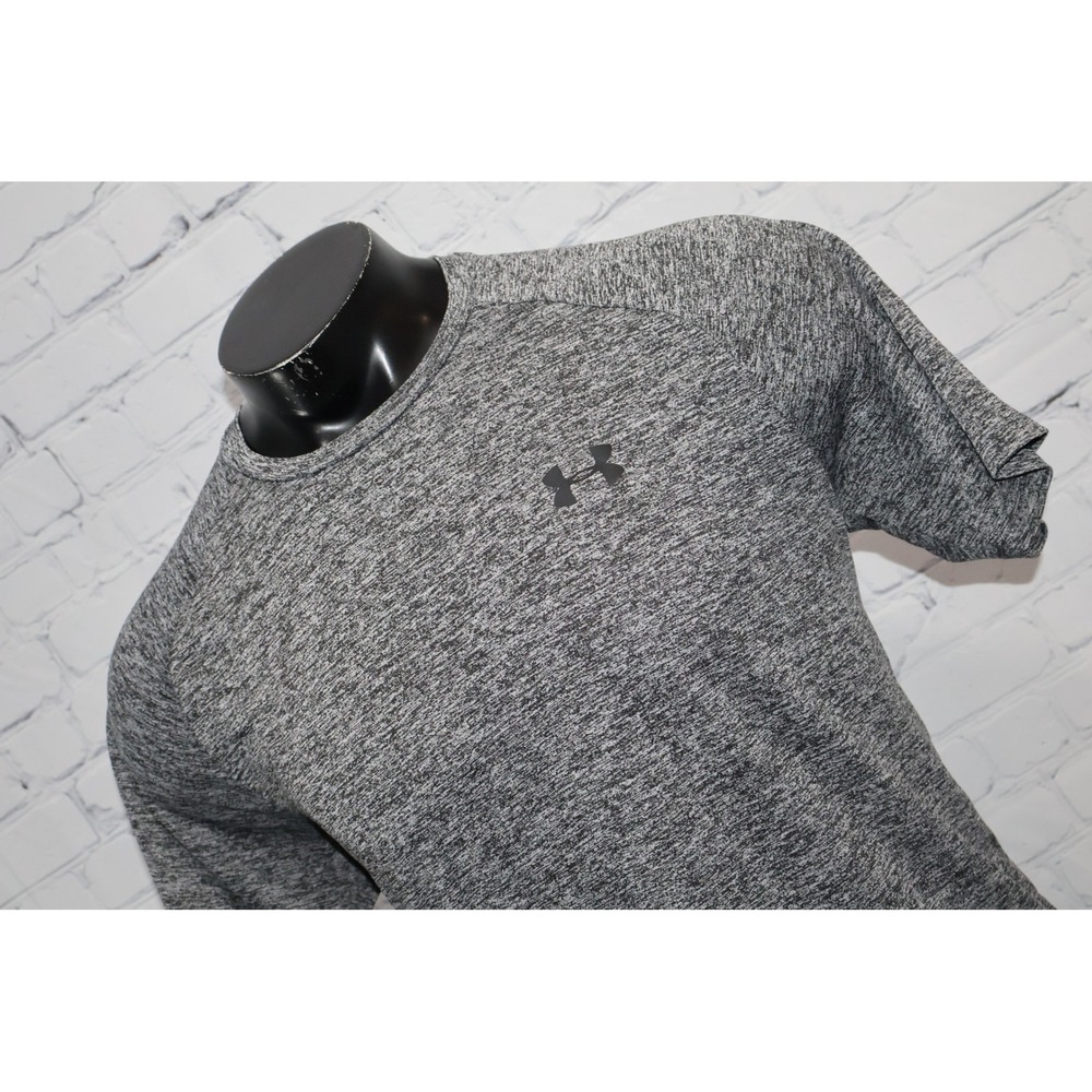 Under Armour UA Tech Tee Mens Large Gray Space Dye Workout Gym Shirt